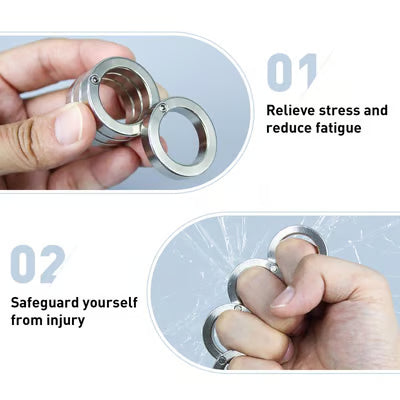 🔥Last Day 49% OFF - Folding Finger Ring,Four Finger Trigger Ring-Stress Reducing Finger Ring,Anxiety Relief