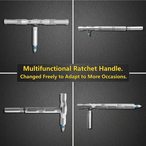 🔥🔥🔧 Upgraded 24 in 1 DlY Screwdriver Set Magnetic Compact and Portable Ratchet Screwdriver
