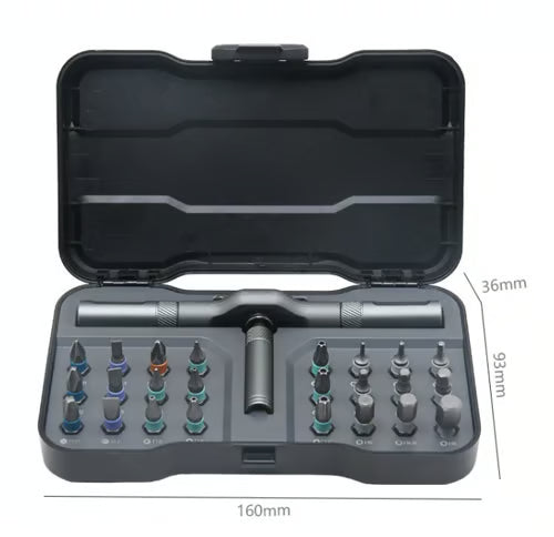 🔥🔥🔧 Upgraded 24 in 1 DlY Screwdriver Set Magnetic Compact and Portable Ratchet Screwdriver