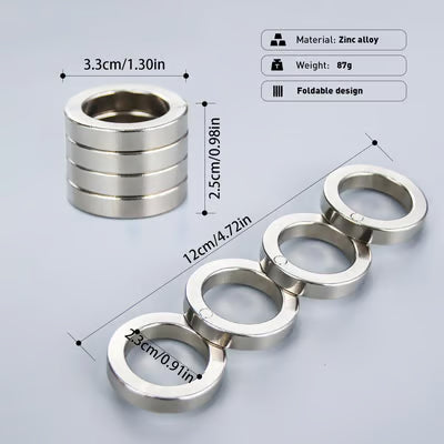 🔥Last Day 49% OFF - Folding Finger Ring,Four Finger Trigger Ring-Stress Reducing Finger Ring,Anxiety Relief