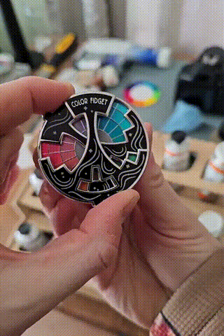 🔥Hot Trend🌈Color Fidget Enamel Pin(✨A Wheel Of Twenty Hues)